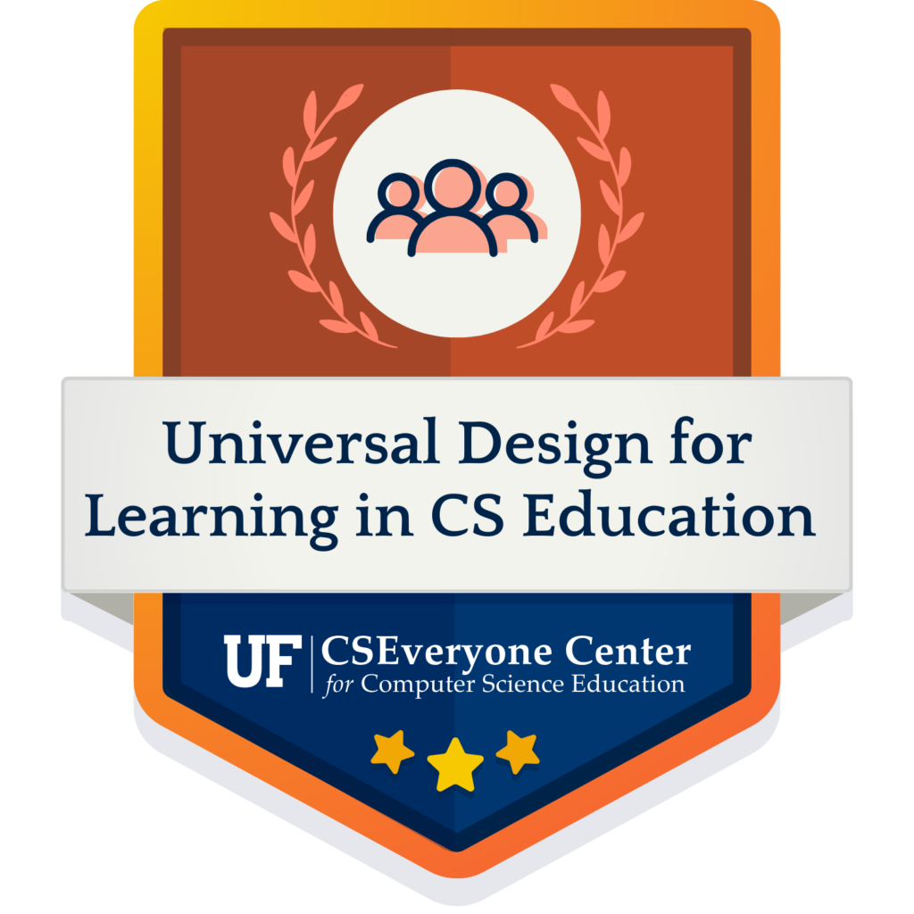 Badge for Universal Design for Learning in CS Education microcredential